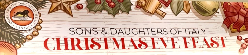 Sons and Daughters of Italy Christmas Eve Feast